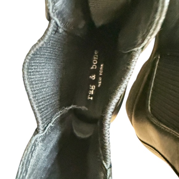 Rag and Bone Corey Lug Sole Chelsea Black Boots EU 39.5/US 9.5 - Picture 9 of 11